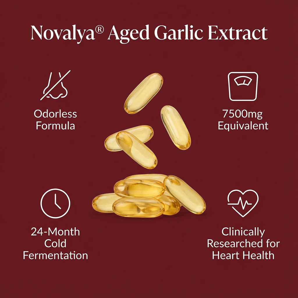 Novalya® Japanese Aged Garlic Extract - 7500mg Odorless
